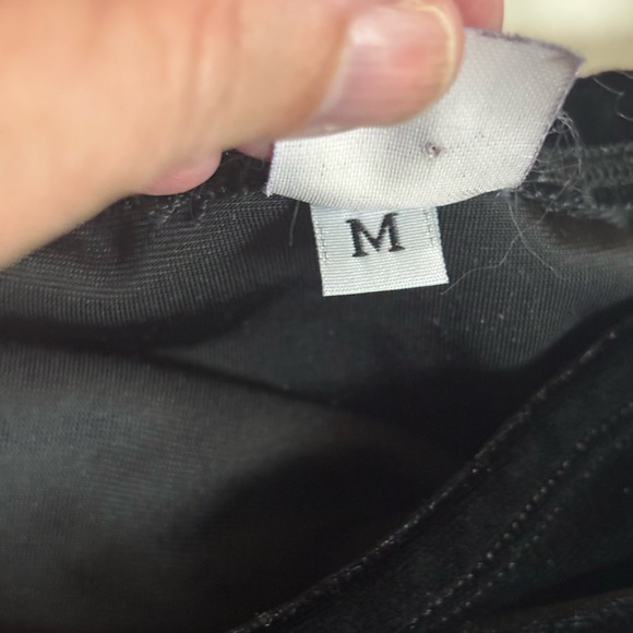 NWOT TRASHY LINGERIE Black High-Waisted Dance Panties in velvet and shiny sz M - Picture 5 of 9